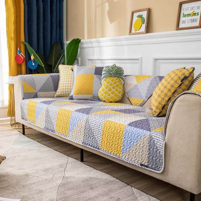 Artistic Geometric Pattern Washable Couch Cover