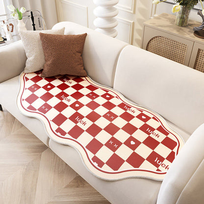 Irregular Shape Chequerboard Ice Cooling Couch Cover